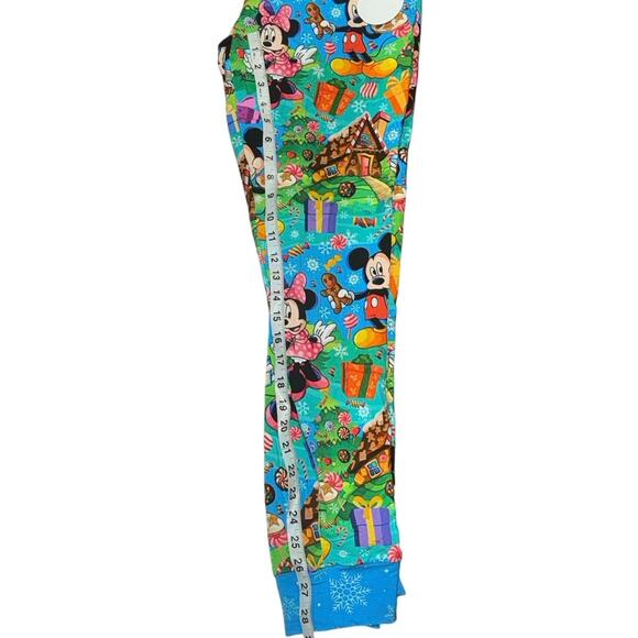 NWT Bad & Bamboojee Disney Christmas Joggers Mickey Minnie Gingerbread Sz. Small - Picture 9 of 11